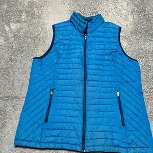 Duluth Trading Puffer Vest Womens XL Nylon Full Zip Packable Outdoor Gorpcore